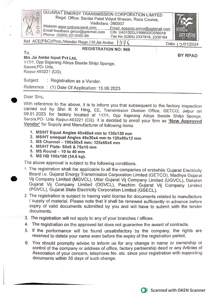 Powergrid Approval Page 4